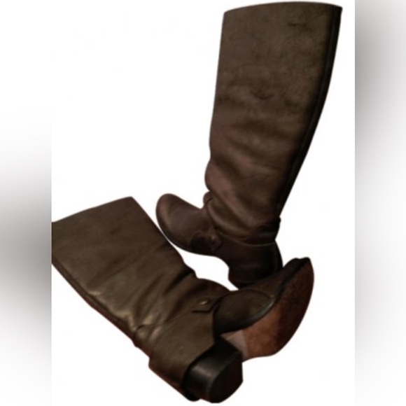 IKKS: Brown Heeled Boots - Picture 2 of 4